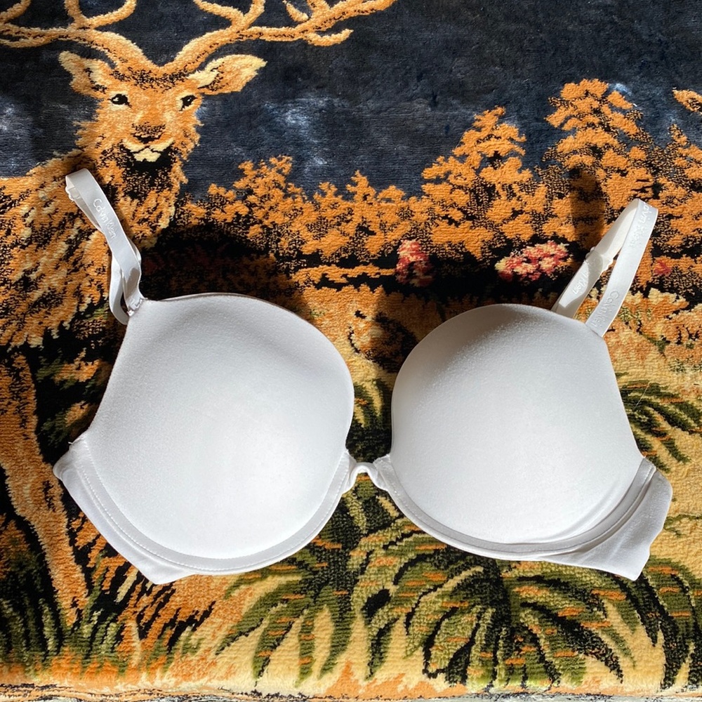 EUC Calvin Klein 34D white
